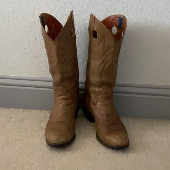 Vintage/rare The Sanders boot makers hand crafted in Mexico Tan Leather